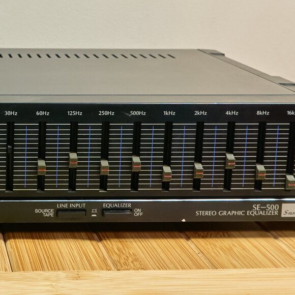 SANSUI SE-500 Stereo Graphic Equalizer, 10 Bands High Fidelity Sound - Picture 2 of 12